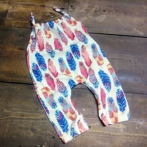 Baby Girl Feather Romper
